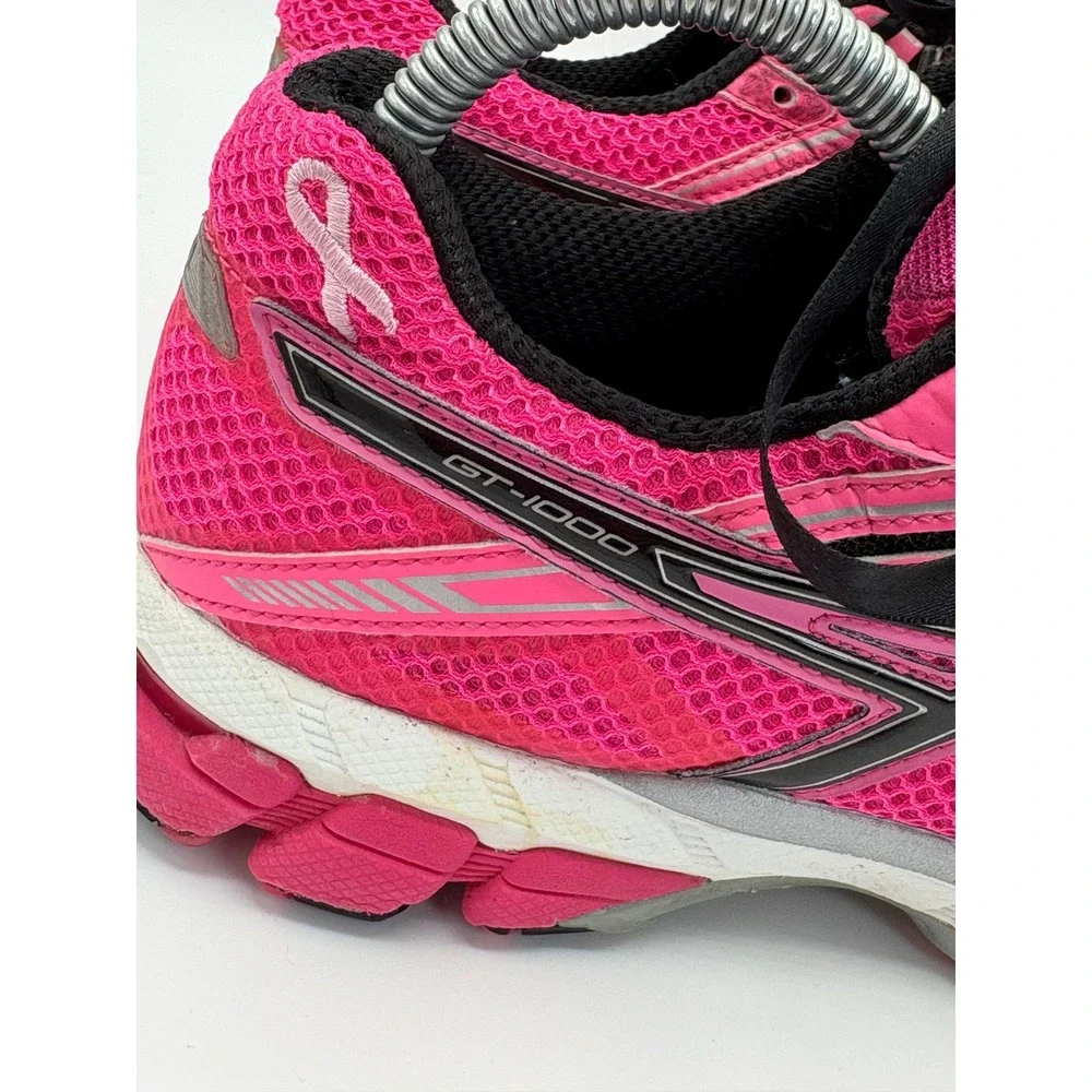 ASICS GT-1000 PR Breast Cancer Pink Ribbon Running Shoes Women's 8.5 T2N5N